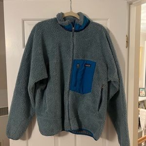 Blue sherpa Patagonia jacket